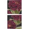 Burgundy Floral by Heidi Kuntz 14" x 14" Canvas Wall Art (Set of 2)